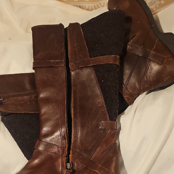 Teva Dark Brown Over the Knee Boots